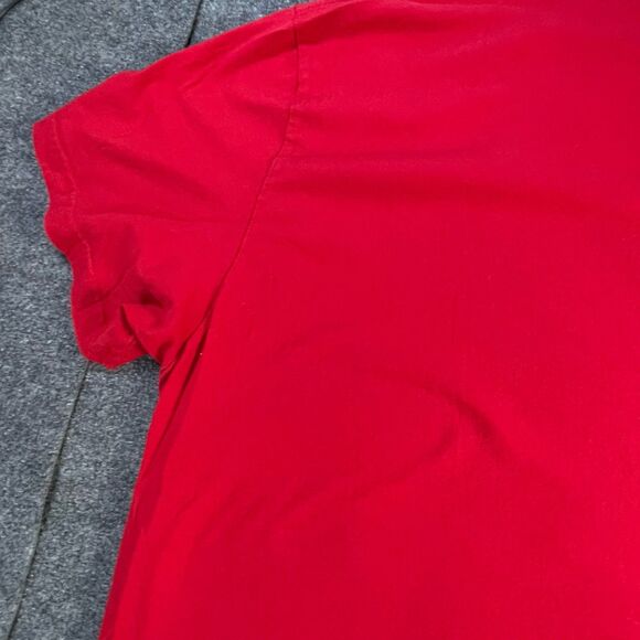 Vintage Polo Ralph Lauren Shirt Mens Red 4XB Big Tall Spell Out Logo Casual 90's - Picture 14 of 16